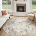 UERMEI 6ft Round Area Rug Living Room Rugs by UERMEI