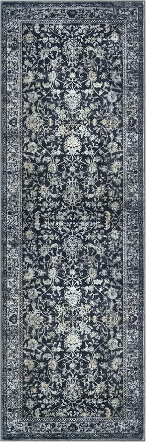 KILOCOCO Hallway Runner 2x6 Rug Runner Printed Vintage Floral Washable Kitchen - Image 9