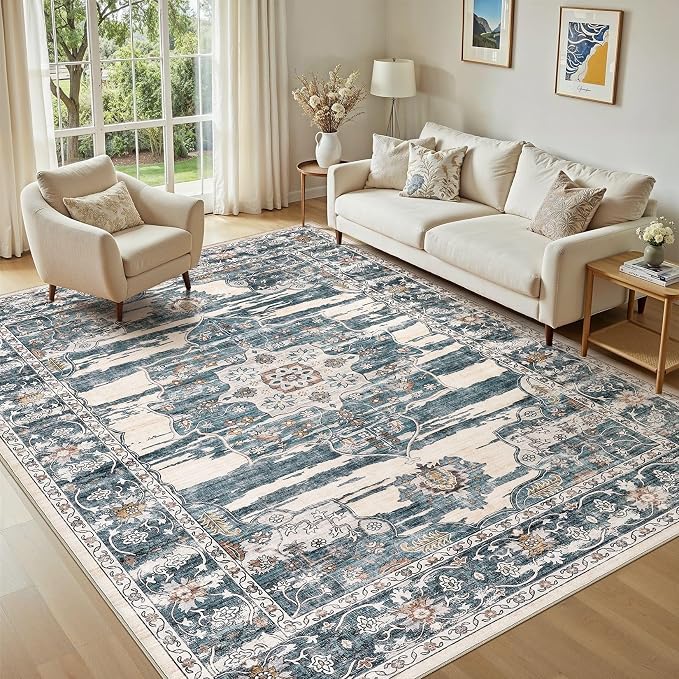 Washable 7x9 Area Rug for Living Room - Image 8