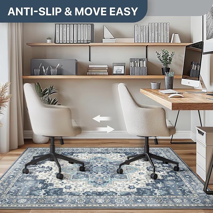 48"x60" Office Chair Mat for Hardwood Tile Floor, Under Desk Carpet Protector - Image 5