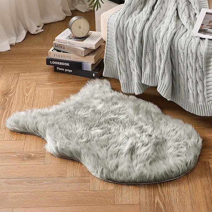MIULEE Fluffy Rug Soft Shaggy Faux Fur Area Rug Luxury Plush Sheepskin Carpet - Image 6