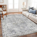 CHAMPLANT Area Rug 6'x9' Washable Vintage Traditional Floor Cover Thin Retro by CHAMPLANT