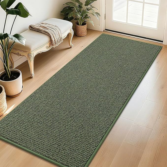 BEQHAUSE Dirt Trapper Door Mat 32" x 72", Non-Slip Washable Doormats Entrance by BEQHAUSE