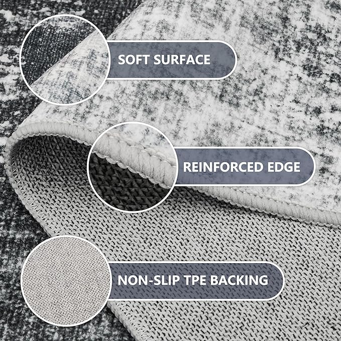 5x7 Washable Area Rugs - Image 5