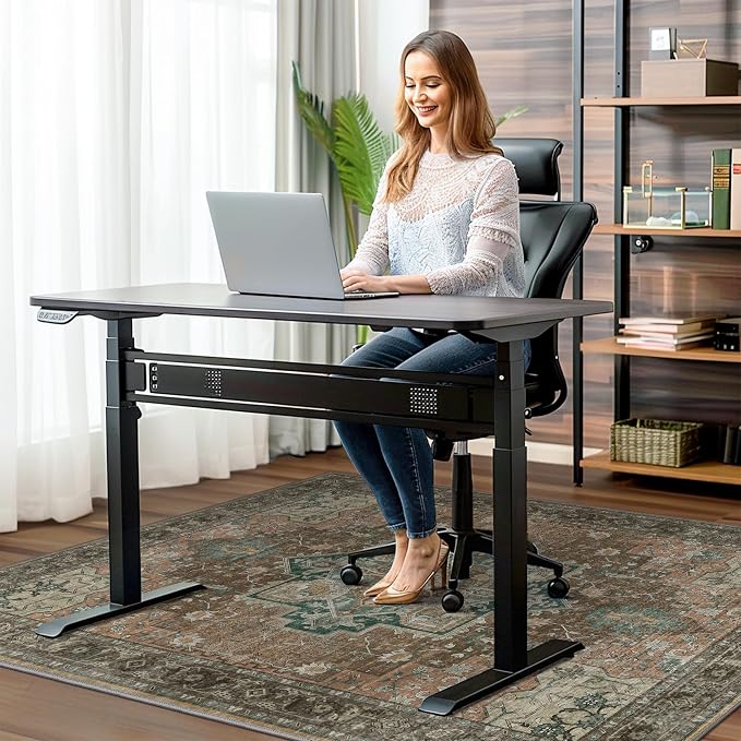48"x60" Office Chair Mat for Hardwood Tile Floor, Under Desk Carpet Protector - Image 2