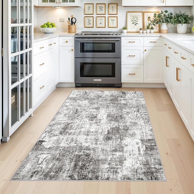 4x6 Entryway Rug – Non-Slip Low-Pile Small Area Rug - Image 2