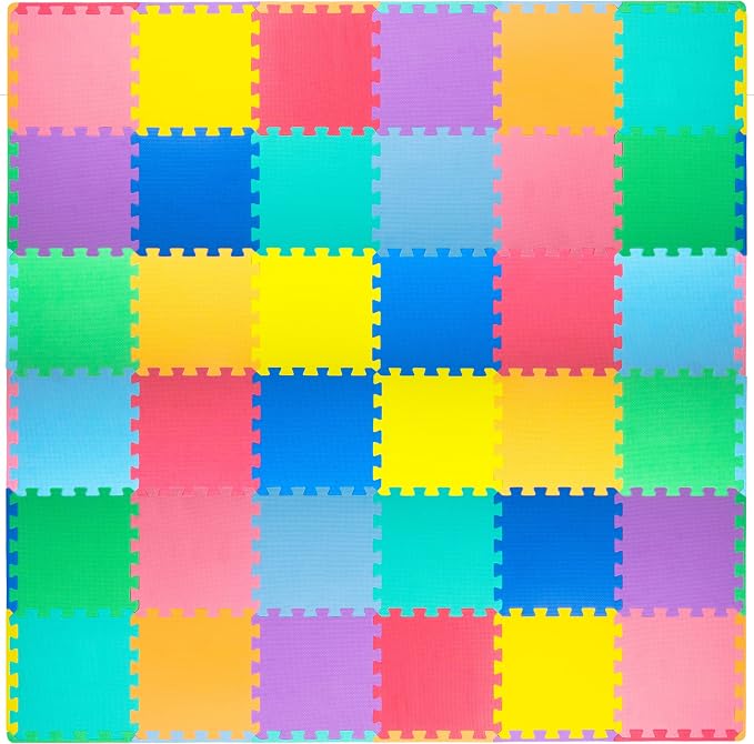 ProSource Baby Play Mat, Soft Foam Floor Tiles by PROSOURCE