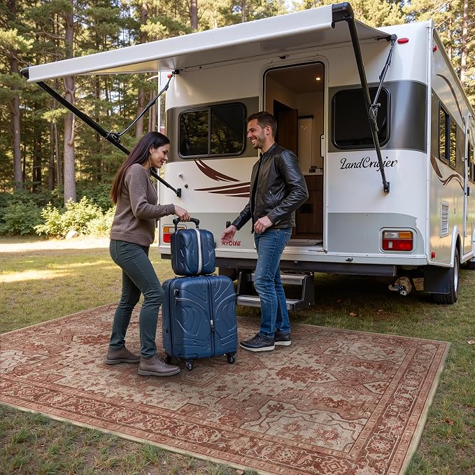 GENIMO Outdoor & Indoor Area Rug 6'x9', Waterproof, Non-Shedding, Easy Cleaning - Image 4