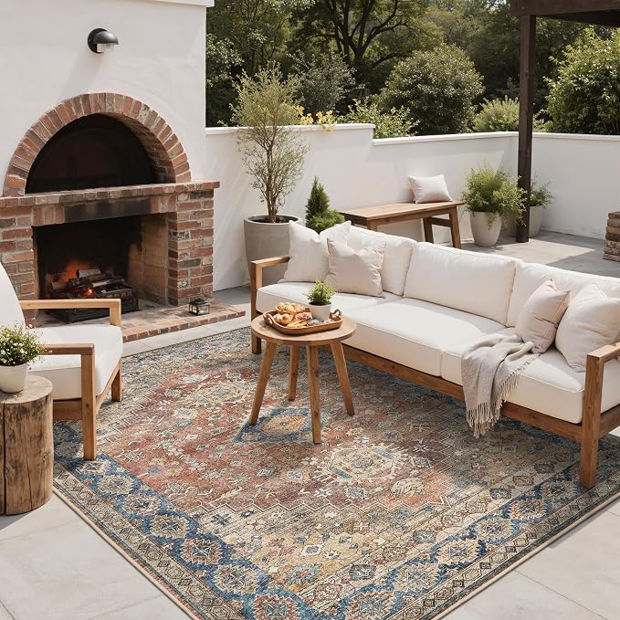 GENIMO Outdoor & Indoor Area Rug 5'x8', Waterproof, Non-Shedding, Easy Cleaning - Image 6