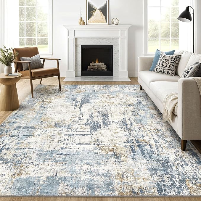 LOONGRUG 7x9 Area Rugs Washable Rug: Living Room Large Abstract Modern Soft by LOONGRUG