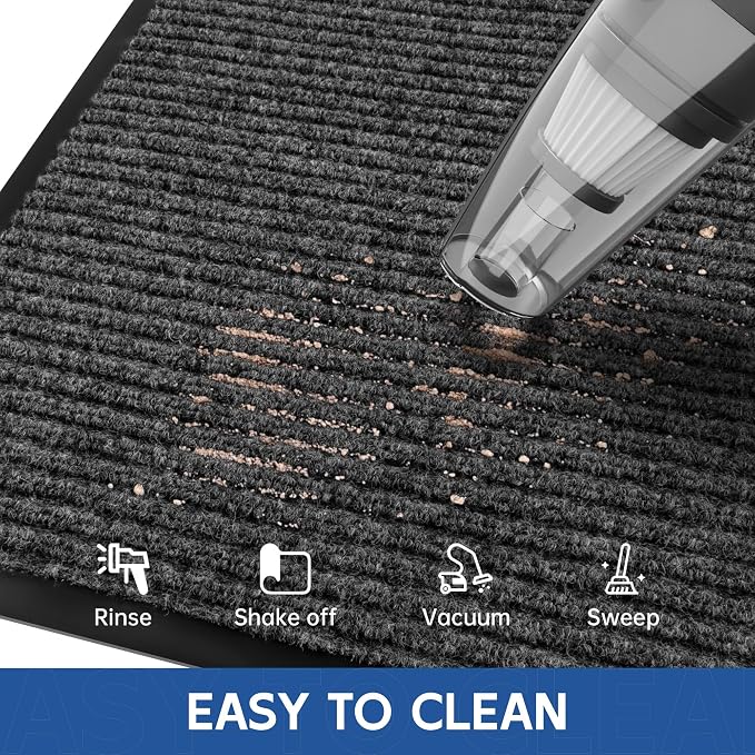 Front Door Mat, Commercial Door Mats Entrance, Low Profile Welcome Mats Non-Slip - Image 4