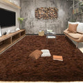 Tepook 6x9 Brown Area Rugs for Living Room Bedroom, Soft Fluffy Plush Shaggy by Tepook