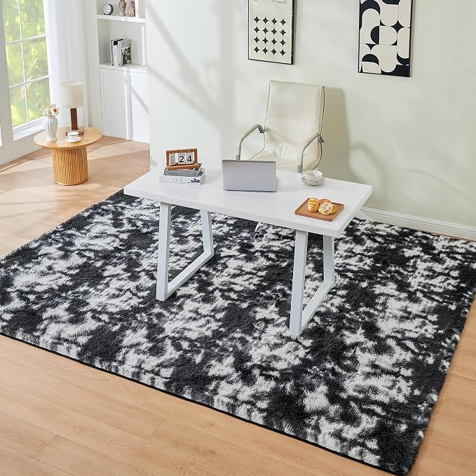 Litanika 8x10 Fluffy Shag Faux Fur Area Rug - Image 4