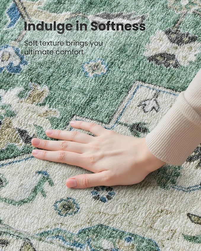 AMADA HOMEFURNISHING 2x6 Washable Runner Rug, Low-Profile Kitchen Rugs - Image 6