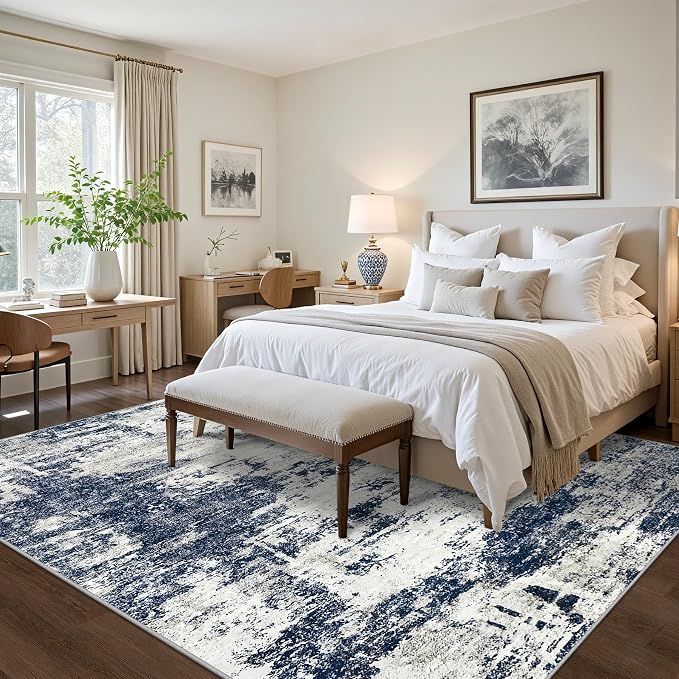 9x12 Area Rugs Living Room Rugs: Large Washable Rug - Image 3