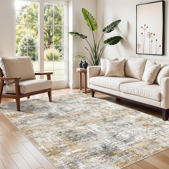 4x8 Washable Area Rug – Non-Slip Rubber Backed Indoor Rug - Image 4