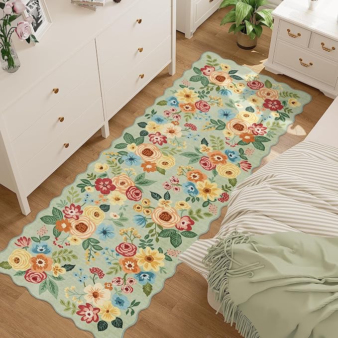 DUKINO 2x6 Runner Rug for Hallway, Washable Kitchen Rug - Image 3