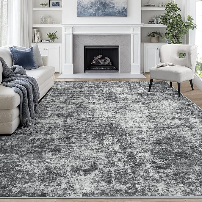 8x10 Area Rugs for Living Room Rug Washable: Abstract Large Rug for Dining Room by Aelenmu