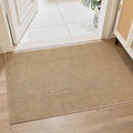 CHAMPANT Indoor Door Mat 2x3 Feet Brown Small Area Rug Washable Front Door Mat by CHAMPLANT