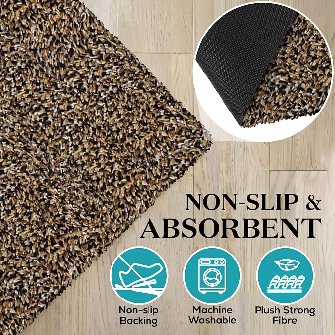 Premium Microfiber Indoor Door Mat – 20"x30" Washable Entry Mat, Waterproof - Image 4