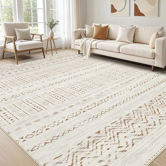cotiled 5x8 Area Rugs Living Room Rug: Washable Boho Rugs by COTILED