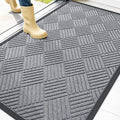 OLANLY Front Door Mat Outside Entrance 47x32, Heavy Duty Sturdy Natural Rubber by OLANLY
