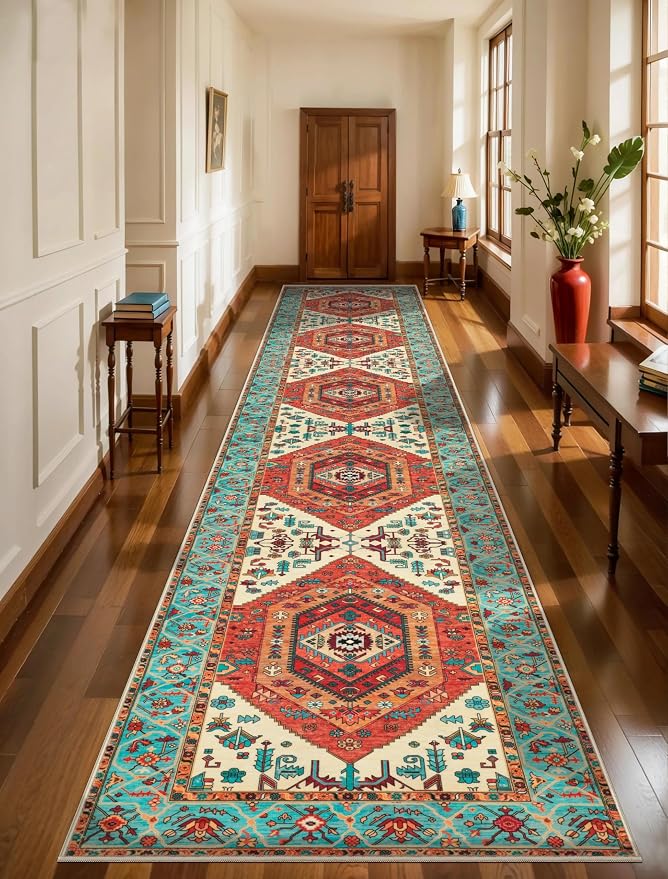 SERISSA Runner Rug for Hallways, 3x14 Washable Non Slip Kitchen Runner Rug by SERISSAHomeDecorCollection