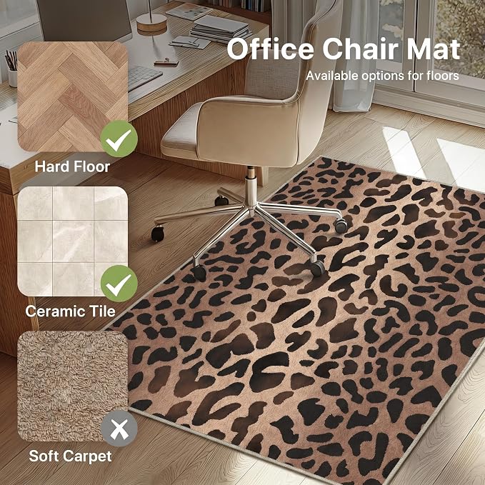 48"x72" Office Chair Mat for Hardwood Tile Floor, Under Desk Carpet Protector - Image 3