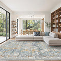 befbee 9x12 Area Rug, Ultra-Thin Washable Rugs by Befbee