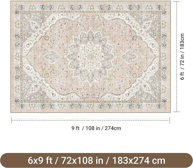 befbee 6x9 Area Rugs for Living Room - Image 2