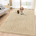 Smiry Dog Door Mat for Muddy Paws 70x35, Absorbent Dirt Trapper, Non-Slip by Smiry