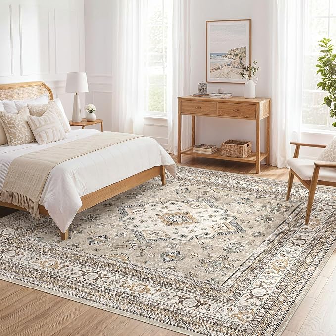Vintage Living Room Square Area Rug 9x9 - Image 7