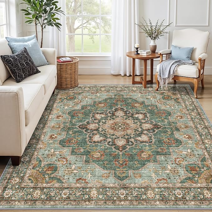 TOPRUUG Washable 7x7 Rug Square by TOPRUUG