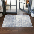 Washable 2x4 Kitchen Area Rugs: Abstract Stain-Resistant Sink Rug Non-Slip by HYHAOYUNLAI