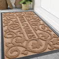 Smiry Welcome Door Mat Outside Entrance, Heavy Duty Trap Dirt and Moisture Easy by Smiry
