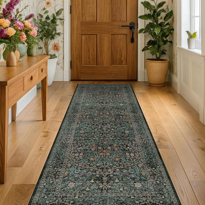 8ft Long Runners for Hallways Non Slip, Entryway Indoor, Washable Rubber - Image 6