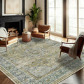 CHAMPLANT Washable Area Rug 10'x14' Boho Design Non-Shedding Easy Care Ideal by CHAMPLANT