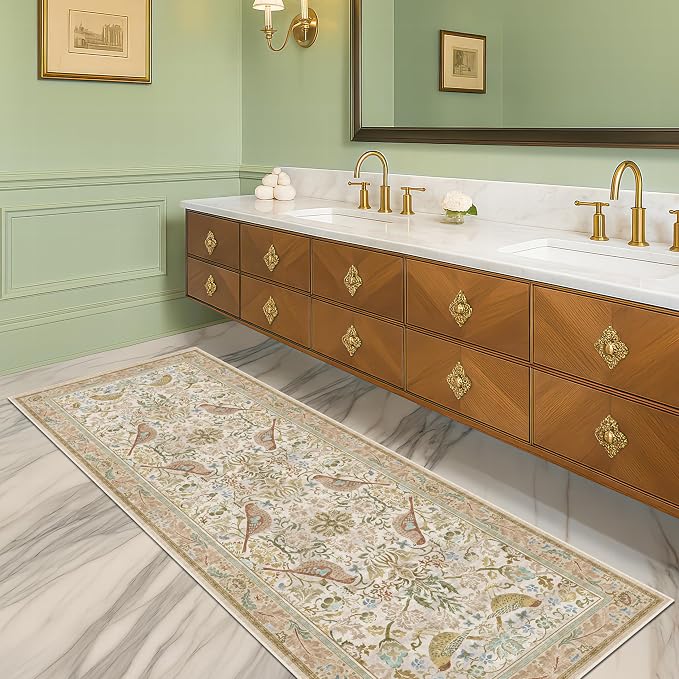 Hazo Haus Boho Long Bathroom Runner Rug 2x6 - Image 3