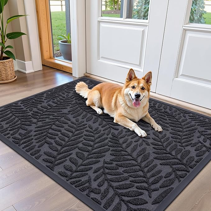OLANLY Door Mat Indoor Outdoor Entrance, Waterproof All-Weather All-Season by OLANLY