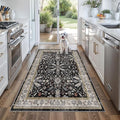 4x5 Kitchen Rug Washable Non-Slip – Soft Low Pile Indoor Carpet by BYYVOORugsforYourHome