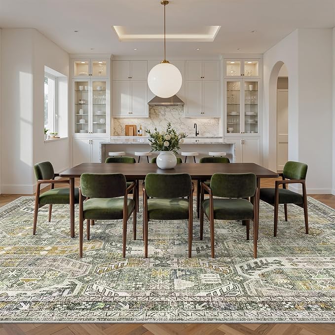 befbee 9x12 Area Rug, Ultra-Thin Washable Rugs - Image 7