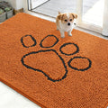 OLANLY Dog Door Mat for Muddy Paws 48x30, Paw Print Design, Absorbs Moisture by OLANLY