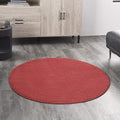 Nourison Home Nourison Essentials Brick Red 4' x Round Area Rug by NourisonHome