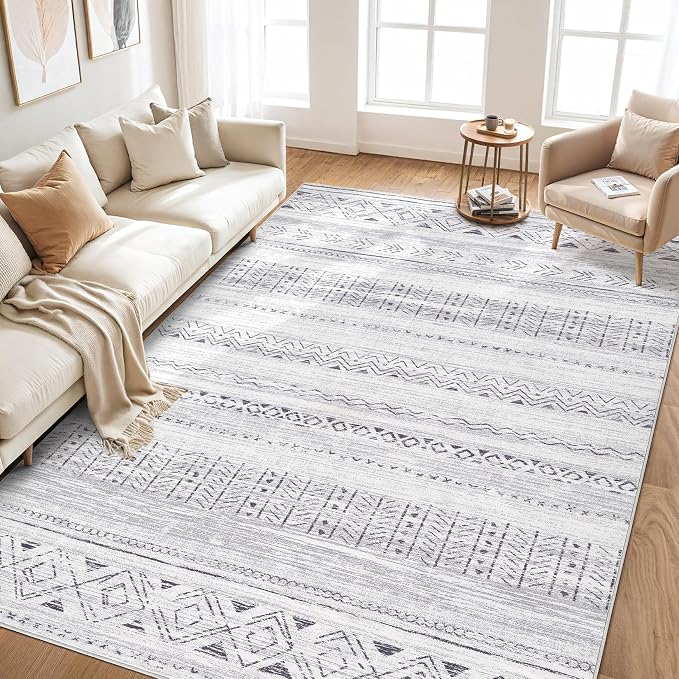 cotiled 8x10 Area Rugs Living Room Rug: Washable Boho Rugs - Image 6