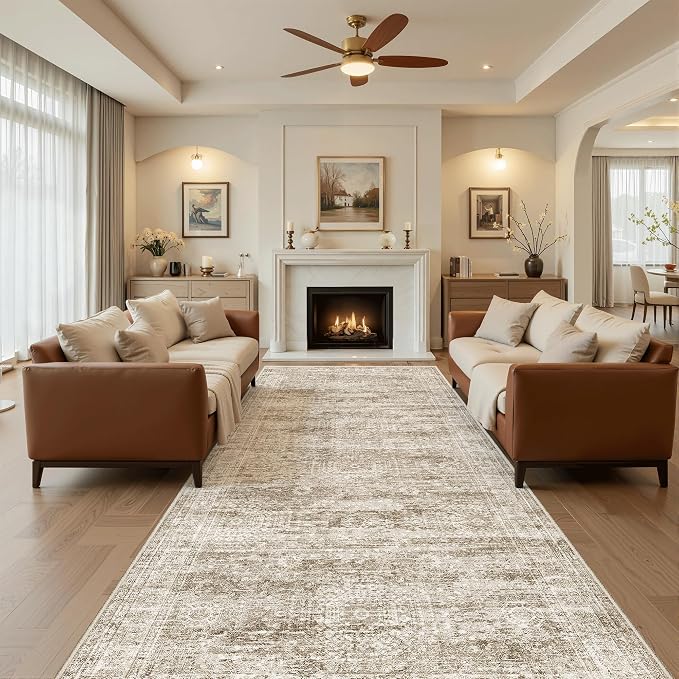 Soalmost 4x10 Wide Hallway Runner Rug: Washable Soft Rug Runners - Image 3