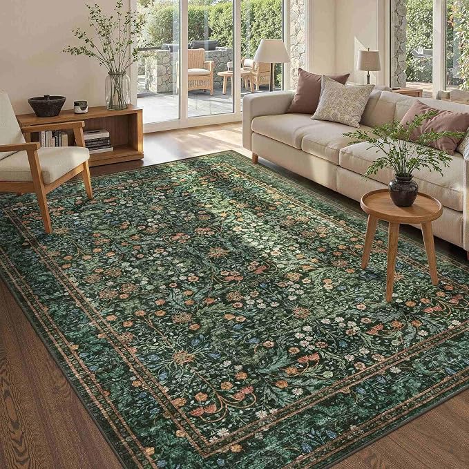 Rugxara 5x7 Area Rugs for Living Room Bedroom, Large Washable Rug, Non Slip & - Image 2