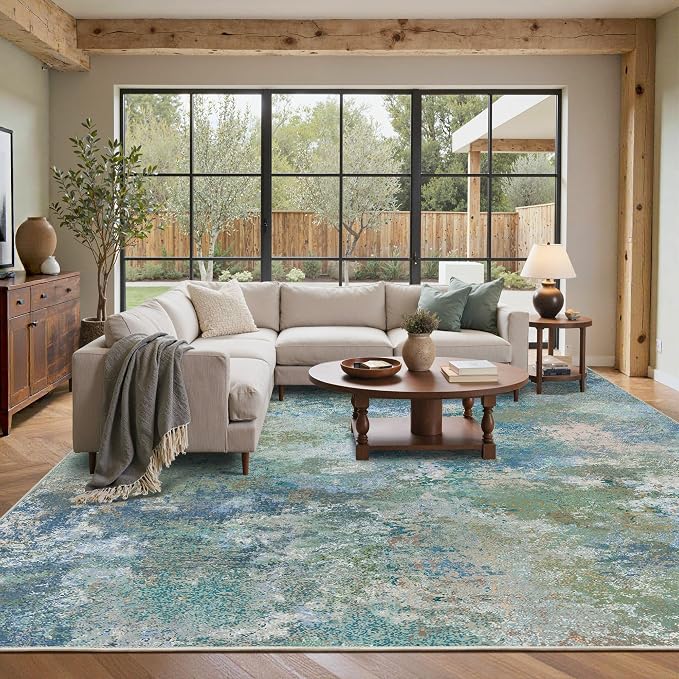 BEIMO Area Rugs 8x10 for Living Room Bedroom, Modern Abstract Machine Washable - Image 3