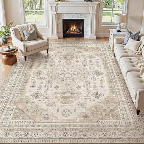 10x12 Washable Area Rug, Large Rugs by JessibouAreaRug