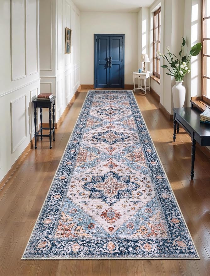 SERISSA Runner Rug for Hallways, 3x12 Washable Non Slip Kitchen Runner Rug by SERISSAHomeDecorCollection