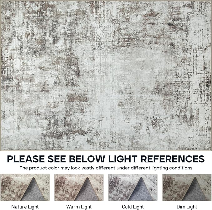5x7 Area Rugs for Living Room Rug Washable: Modern Rug for Dining Room Bedroom - Image 8